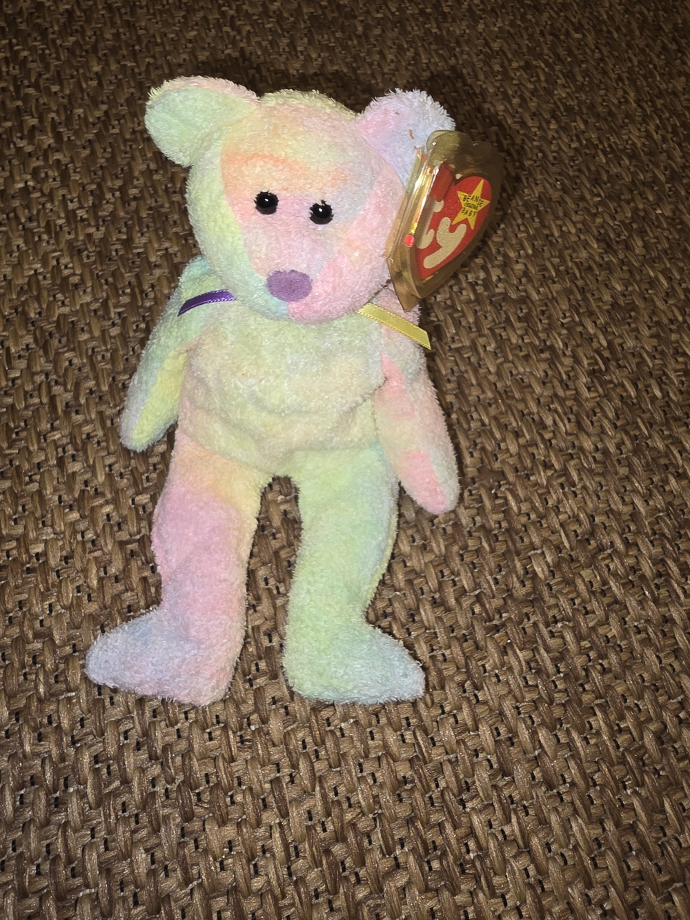 Ty Pastel Rainbow Groovy The Bear Plush